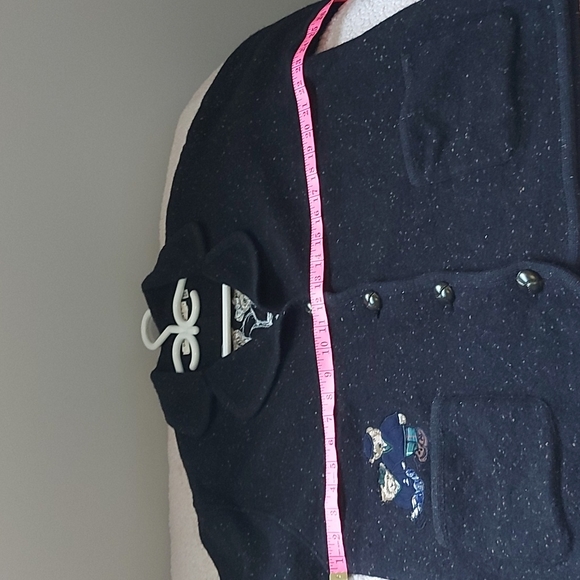 Gaddy Sport collection 100% wool button sweater with pockets - Picture 7 of 8